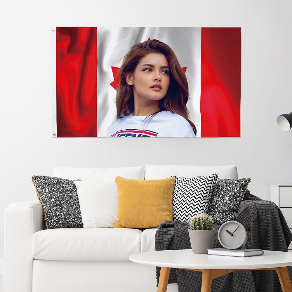 Flagicts ポリエステル 100% カスタム カナダ国 - Home Decor Canada のレビューと価格