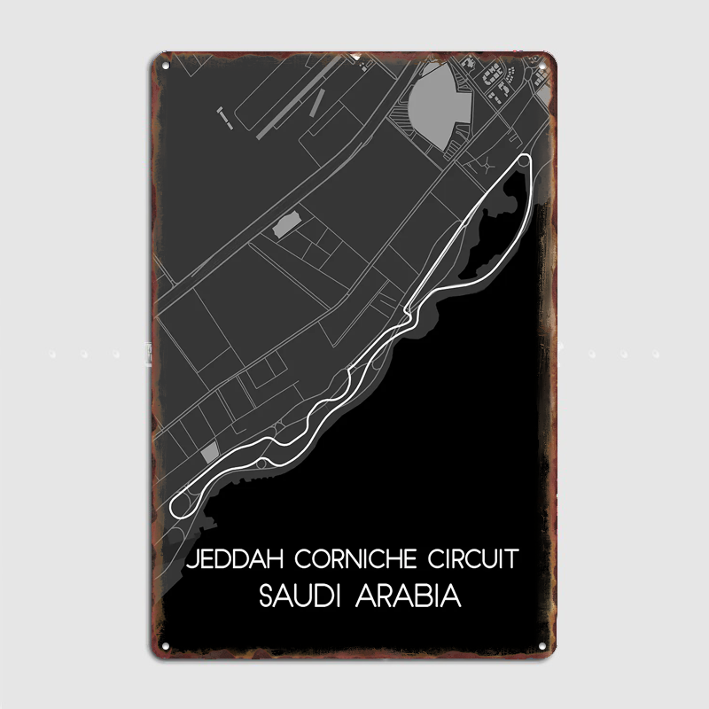 ジェッダコルニッシュサーキットポスターメタルカスタムサイン屋 - Home Decor Jeddah のレビューと価格