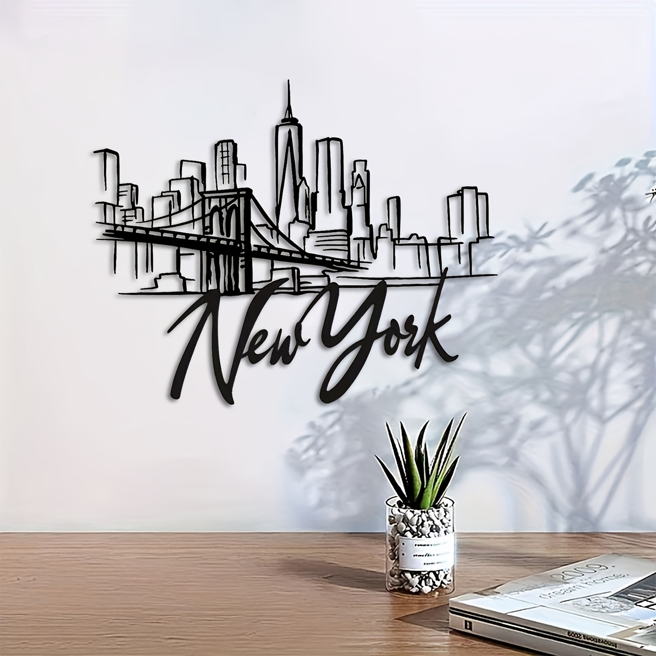 CIFBUY メタルウォールアート ニューヨークシティスカイ - Home Decor New York のレビューと価格