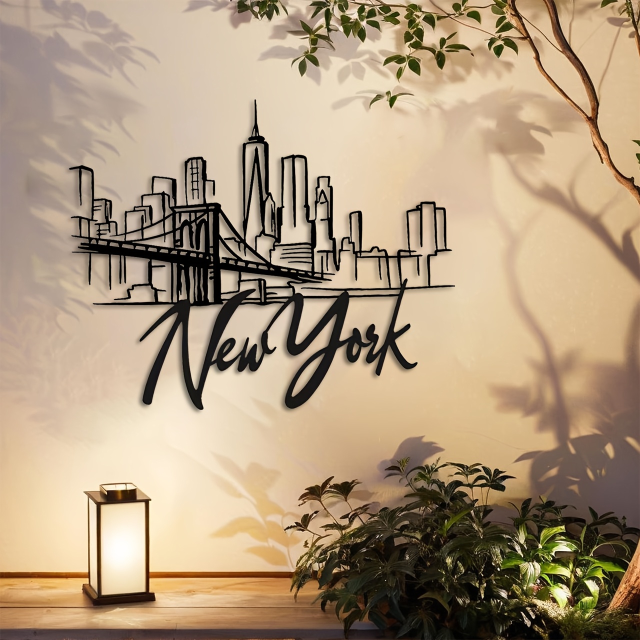 CIFBUY メタルウォールアート ニューヨークシティスカイ - Home Decor New York のレビューと価格