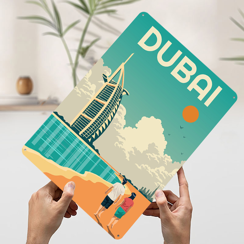 ドバイ旅行プリントポスターカスタマイズされたウォールアートレ - Home Decor Dubai のレビューと価格
