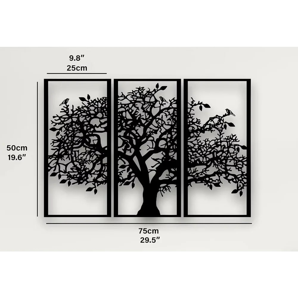 3個の家系図メタルウォールデコレーション – 生命の樹アイア - Home Decor Etsy のレビューと価格