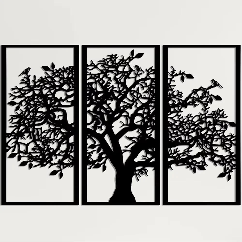 3個の家系図メタルウォールデコレーション – 生命の樹アイア - Home Decor Etsy のレビューと価格