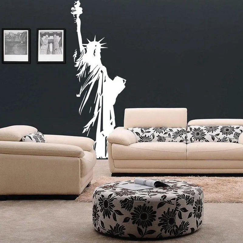 大きなビニールウォールステッカー,ニューヨークの自由の女神, - Home Decor New York のレビューと価格