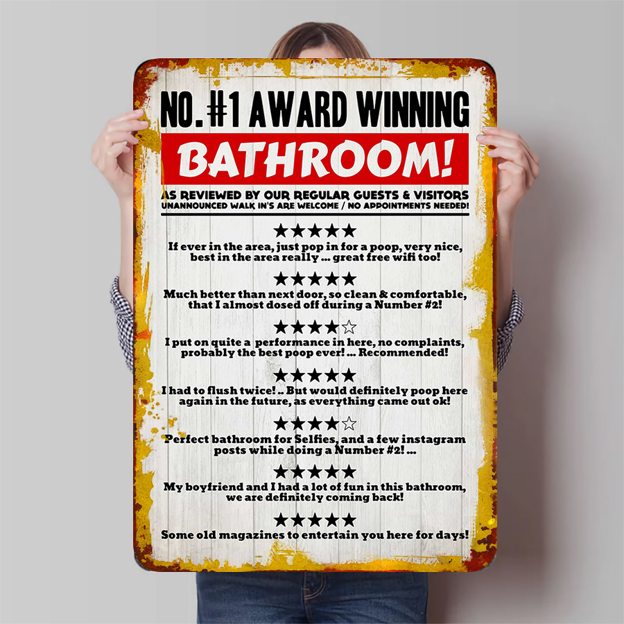 No 1 優勝賞受賞 バスルーム 面白いゲストレビュー メタ - Review Home Decor のレビューと価格