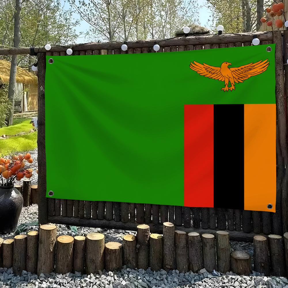 ザンビアカスタム旗壁掛けタペストリーバナー装飾背景アート寝室 - Home Decor Zambia のレビューと価格