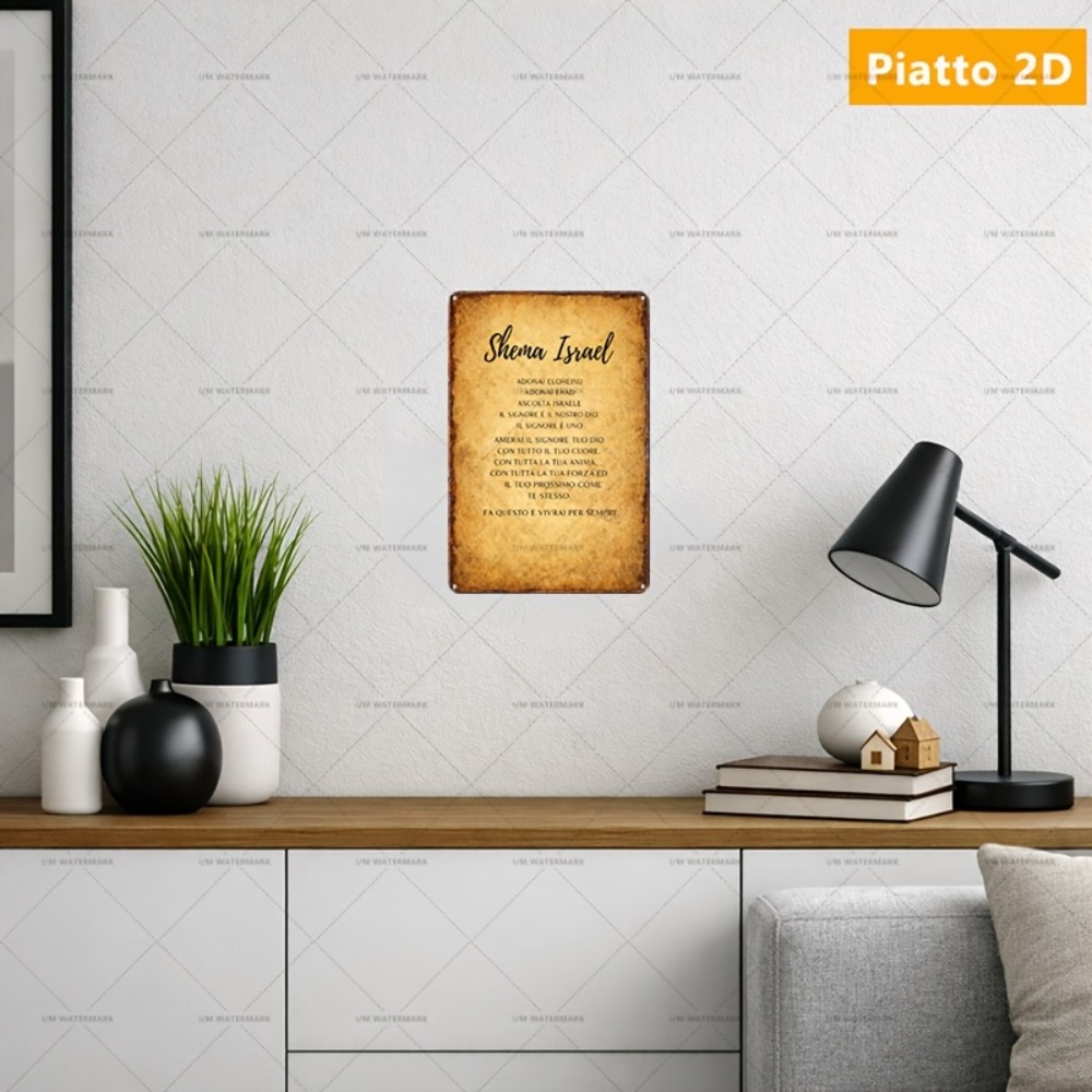 CIFBUY ヘブライ語聖書アルミ製ウォールアート 8x8イ - Home Decor In のレビューと価格