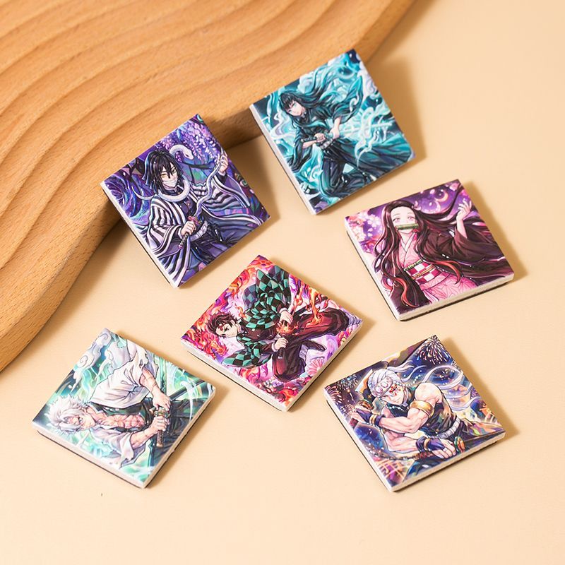アニメ「鬼滅の刃」セラミック3D冷蔵庫マグネット かわいいマ - Home Decor Etsy のレビューと価格